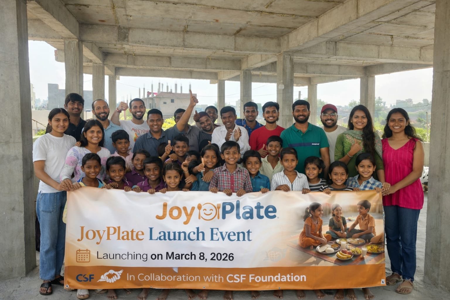 Children enjoying nutritious meals