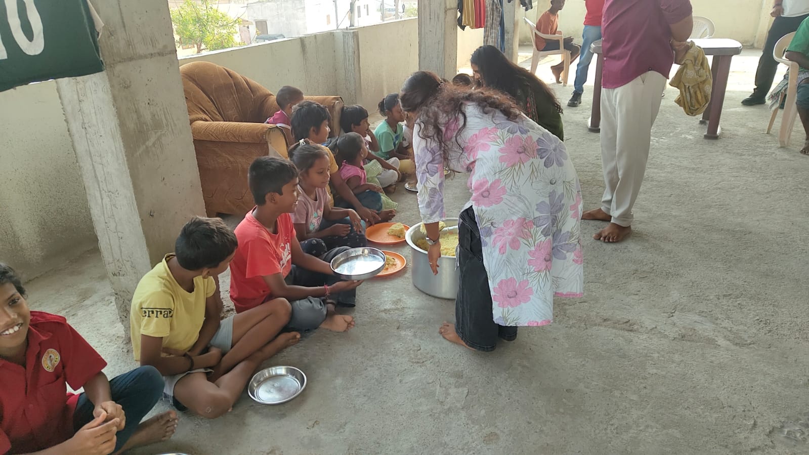JoyPlate Foundation volunteers serving meals